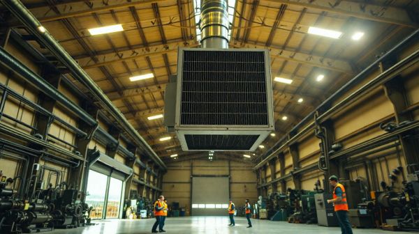 Solutions efficaces pour évacuer l'air chaud des hangars et ateliers